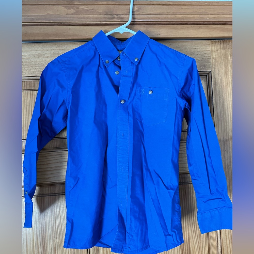 Wrangler boys button up shirt size large